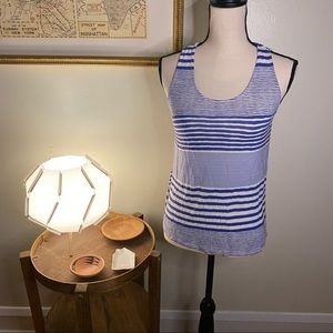 Skies Are Blue Whits‎ Striped Tank Top Size Small